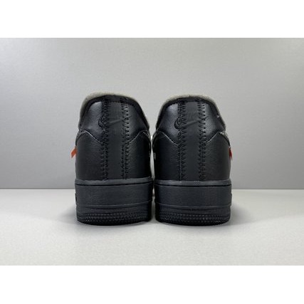 Nike OFF-WHITE x Air Force 1 Low 07 MoMA Black  AV5210-001 ผ้าใบ/สำหรับบุรุษและสตรี รองเท้า true