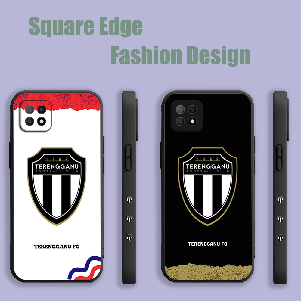 เคสสําหรับ iPhone 15 Pro Max Plus Terengganu FC พัดลมโลโก้สีดํา IAA08 เคสโทรศัพท์ขอบสี่เหลี่ยม