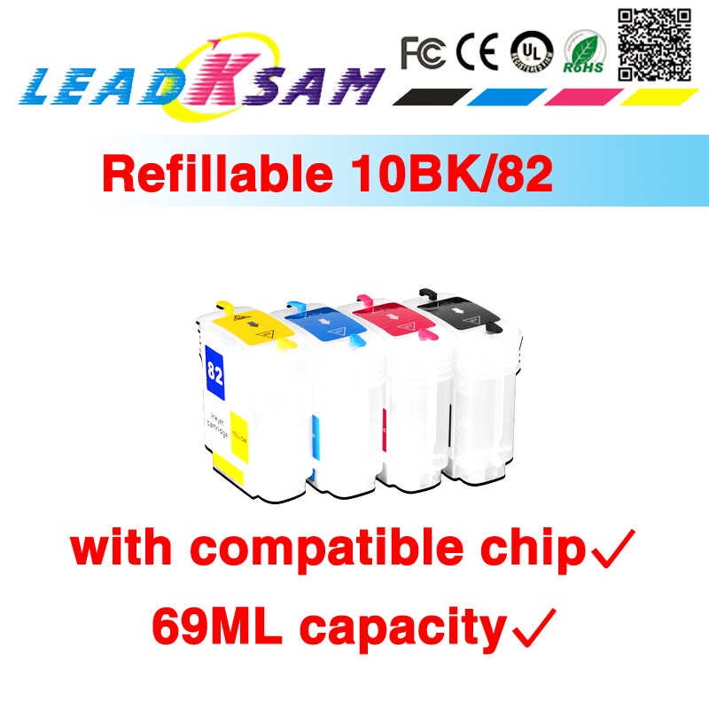 hp10 82 ciss ระบบหมึก ciss พร้อมชิปรีฟิลสำหรับเครื่องพิมพ์ HP DesignJet 500 500