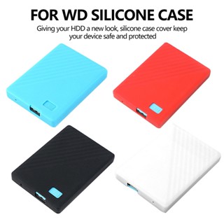 เคสกระเป๋าซิลิโคน HDD ป้องกันฮาร์ดดิสก์ไดรฟ์ สําหรับ WD Western Digital My Passport 4T 5T 1T 2T