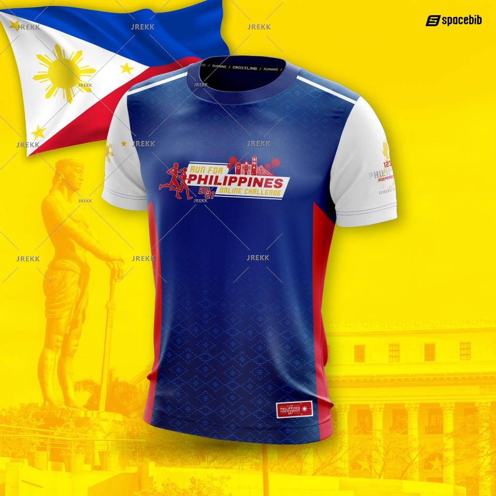 Run สําหรับฟิลิปปินส์ออนไลน์ Challenge วิ่งบาสเกตบอล Jersey 12.3km Finisher เสื้อยืด Full Sublimatio