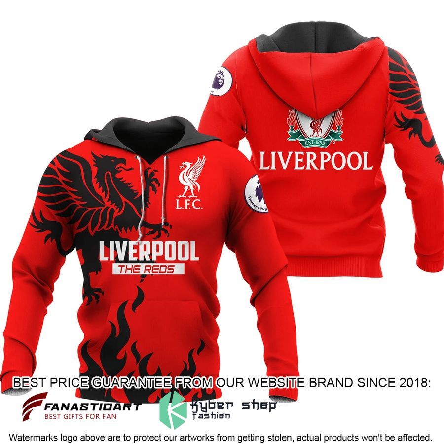 เสื้อกันหนาว มีฮู้ด ลาย Liverpool FC The Reds