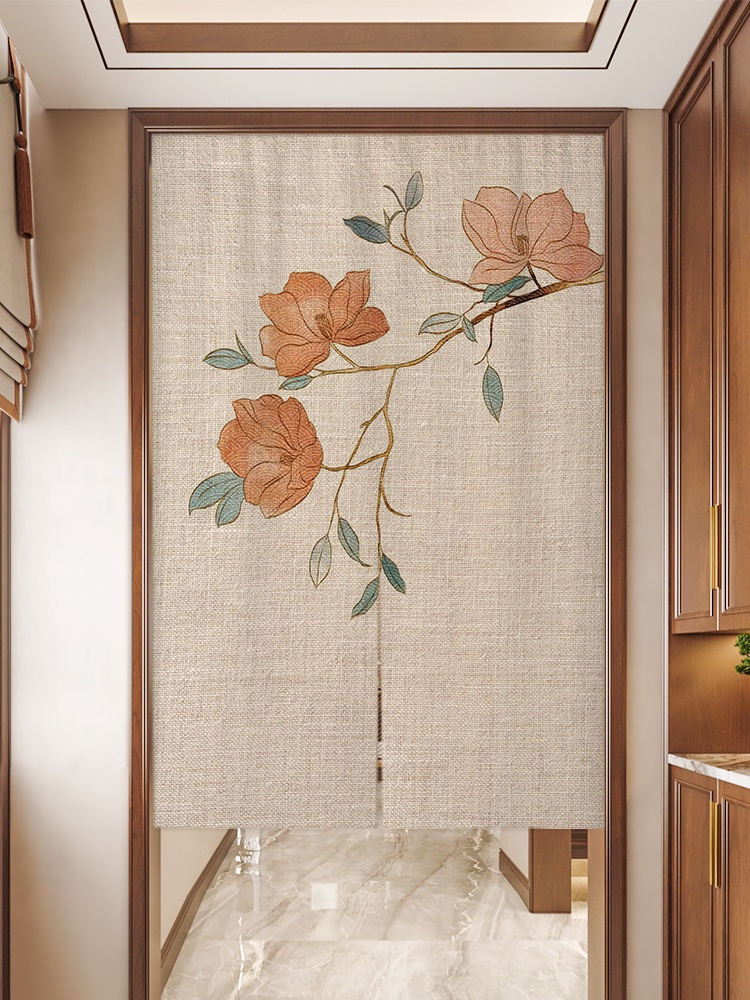 แนะนำ ผ้าม่าน ผ้าม่านกั้นประตู สไตล์จีน ไม่ต้องเจาะผนัง สําหรับห้องนอน ห้องครัว ห้องน้ํา ราคาพิเศษ มีเก็บเงินปลายทาง