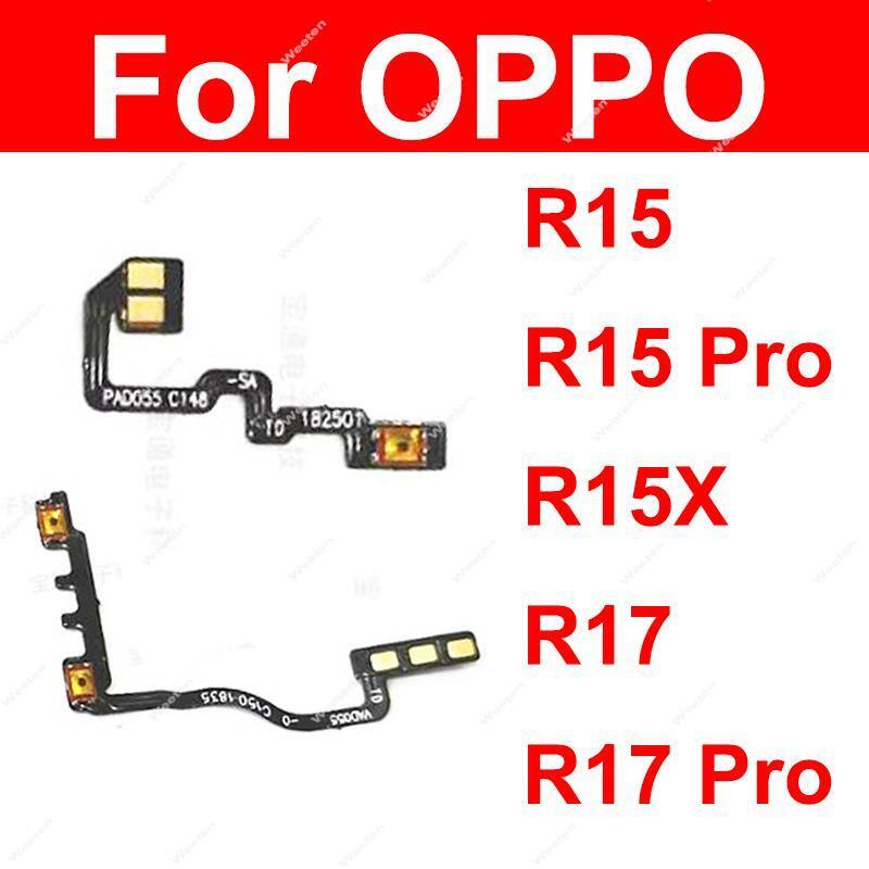 สายเคเบิ้ลปุ่มกดเปิดปิด ด้านข้าง แบบยืดหยุ่น สําหรับ OPPO R15 Pro R15X R17 Pro