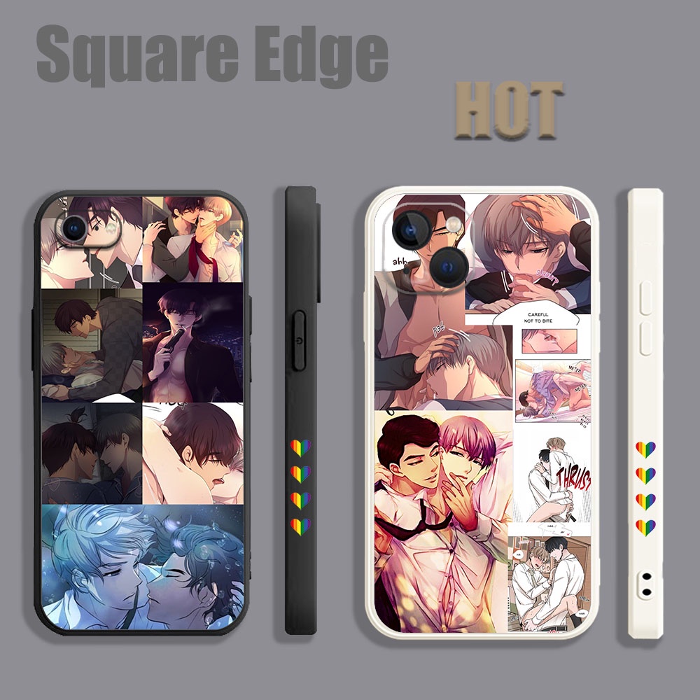 ปลอกสําหรับ iPhone 14 Pro Max Plus Hold Me Tight BGD05 เคสโทรศัพท์ขอบสี่เหลี่ยม