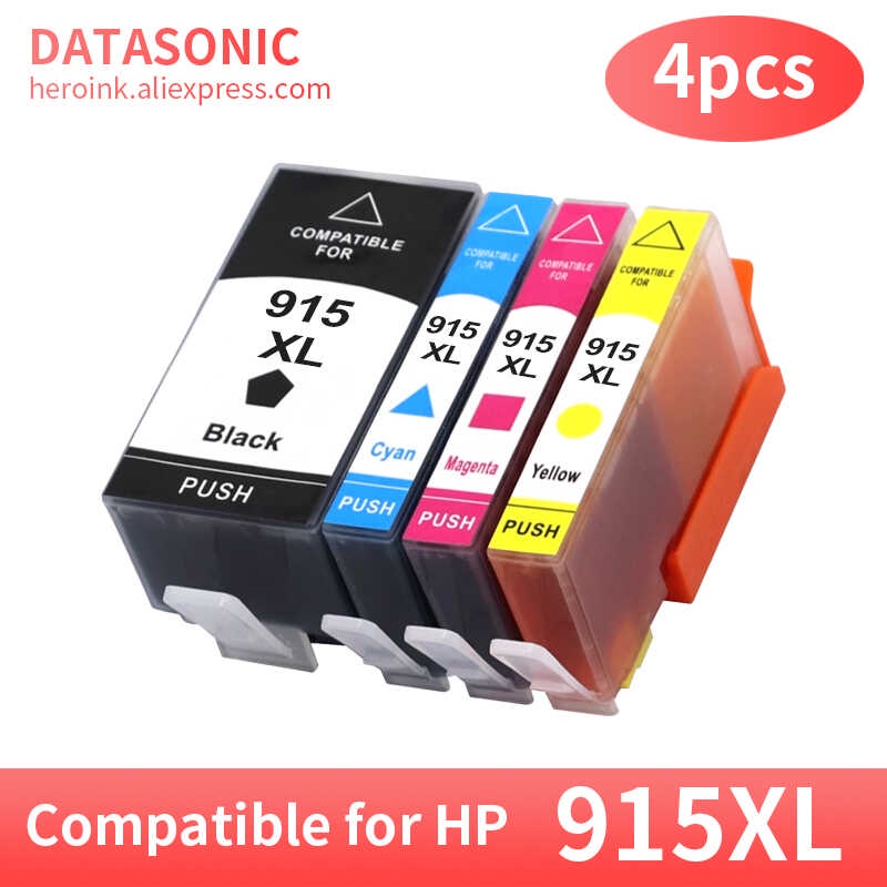 4 ชิ้น Hp915XL 919XL 915 919 XL ตลับหมึกสีสำหรับ HP OfficeJet Pro 8010 8023 8025 8022 8010 8012 80