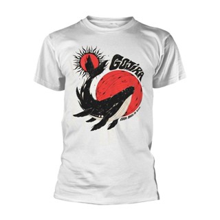 เสื้อยืด พิมพ์ลาย Gojira Whale Sun Moon สีขาว สําหรับผู้ชาย และผู้หญิง