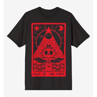 เสื้อยืด พิมพ์ลายไพ่ทาโรต์ Cult Of The Lamb