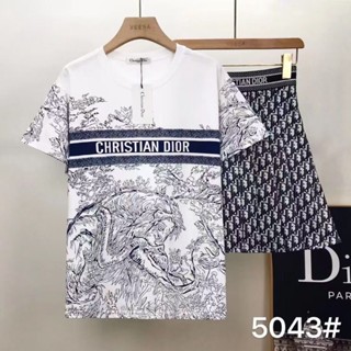 เสื้อยืดแขนสั้น พิมพ์ลาย Dio แฟชั่นสําหรับสตรี 2023