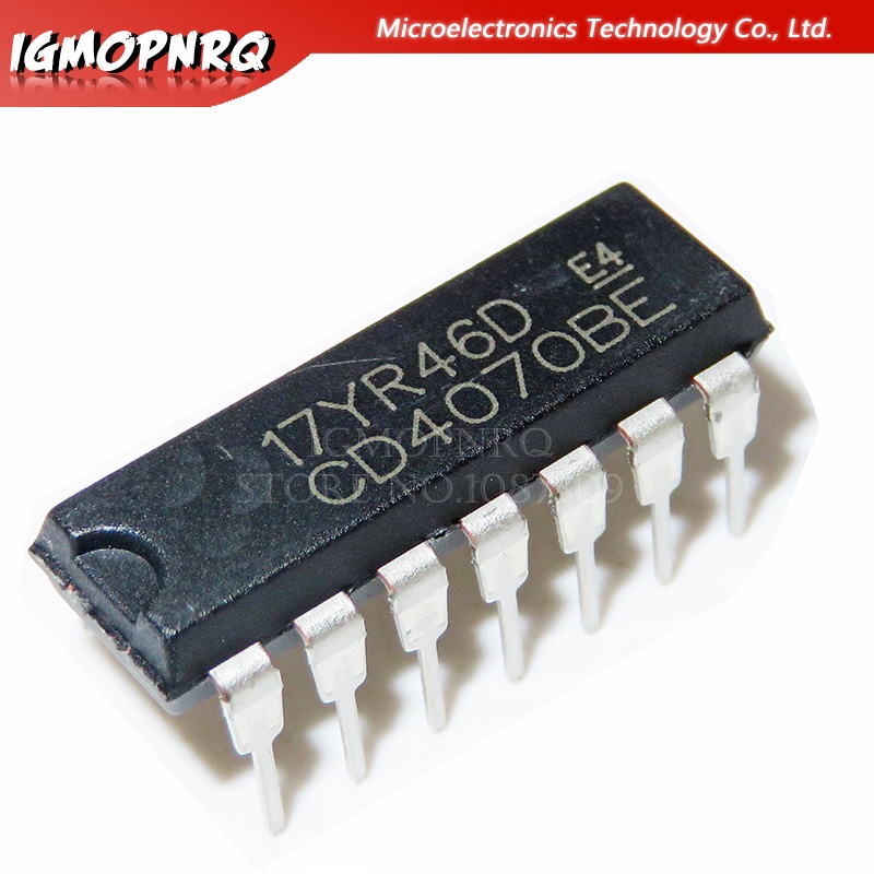 10PCS CD4070BE DIP14 CD4070 DIP ใหม่และ IC