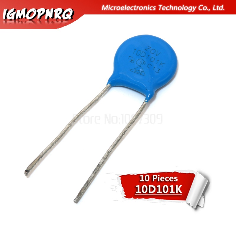 10 ชิ้นวาริสเตอร์ 10D101K 100V 10D101 ใหม่