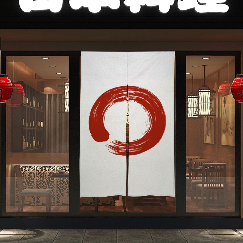 Noren, Kyoto Enso ผ้าม่านลายนําโชค สไตล์ญี่ปุ่น สําหรับกั้นห้อง ประตู