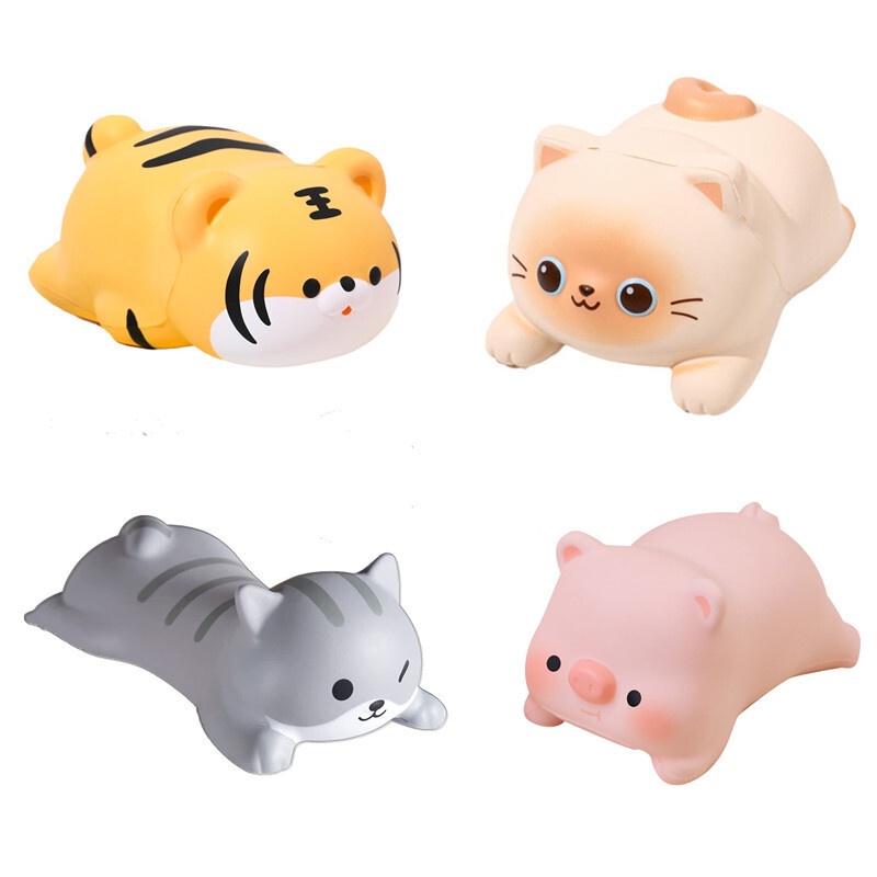 แผ่นรองเมาส์เล่นเกม หนัง PU แบบนิ่ม กันลื่น ลายการ์ตูนน่ารัก 3 มิติ ออกแบบตามสรีรศาสตร์ สะดวกสบาย สําหรับเล่นเกม