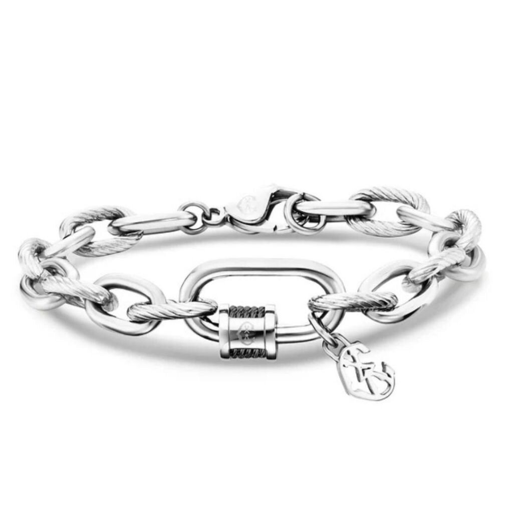 CHARRIOL สร้อยข้อมือ 06-301-1139-29 Black Forever Lock Bracelet