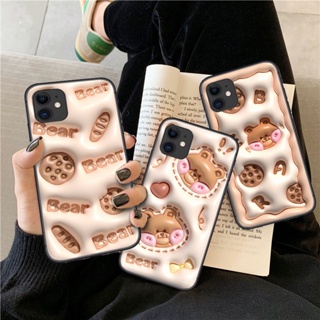 เคสโทรศัพท์มือถือแบบนิ่ม ลายหมีน้อยน่ารัก 3D TY14 สําหรับ Realme 2 A5 3 Pro 5 5i 5s Q 6 6i 7 7i