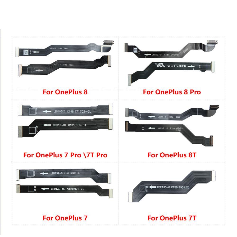 Lcd หลักเมนบอร์ดการเชื่อมต่อ Flex Cable Parts สําหรับ OnePlus 7 7T 8 Pro 8T