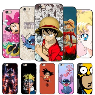 เคสซิลิโคน Tpu นิ่ม กันกระแทก ลายการ์ตูนดาวโลก สีดํา สําหรับ iphone 6 plus 6s plus