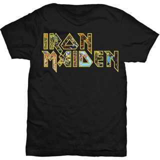 เสื้อยืด พิมพ์ลายโลโก้ Iron Maiden Eddie Steve Harris สําหรับผู้ชาย และผู้หญิง