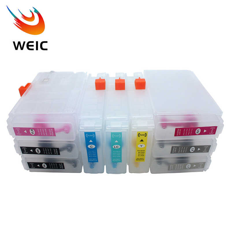 ภาพใหญ่: 80ML 9Colors T1571-T1579 Epson Stylus Photo R3000 ตลับหมึกเสริมไม่มีชิปสำหรั