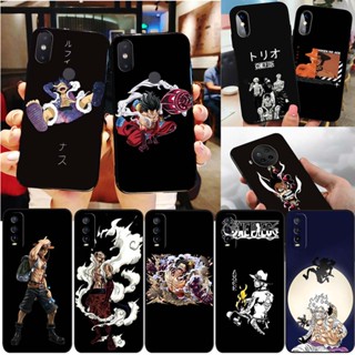 เคสโทรศัพท์ซิลิโคน TPU แบบนิ่ม ลาย FM115 อนิเมะ One Piece Gears 5 สีดํา สําหรับ Xiaomi Poco M6 Pro Redmi 12 5G Note 12T Pro 12R