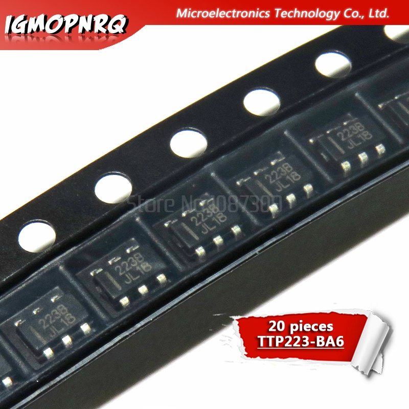 10 ชิ้น TTP223-BA6 TTP223 SOT23-6 ใหม่