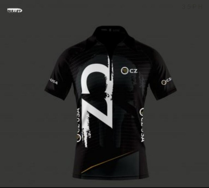 CZ-USA CZ SHADOW Tactics Zipper Polo High Shirt Quality ฟรีสไตล์บริการชื่อที่กําหนดเอง
