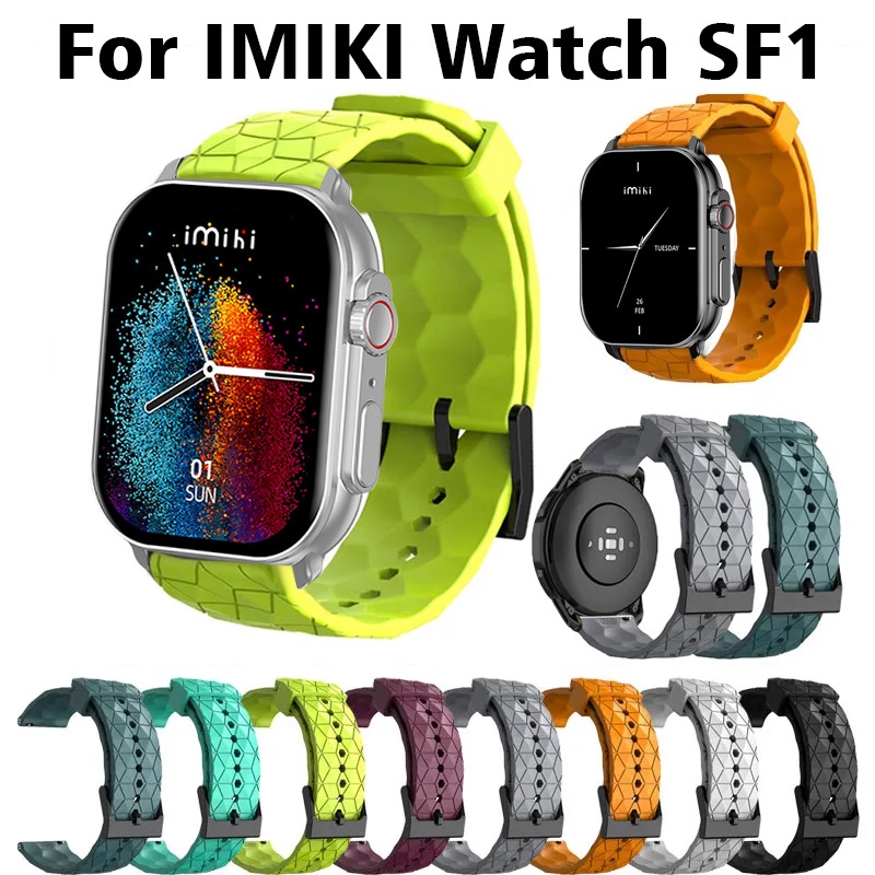สายนาฬิกาข้อมือซิลิโคน ลายฟุตบอล สําหรับ IMIKI Watch SF1 IMIKI Watch SF1