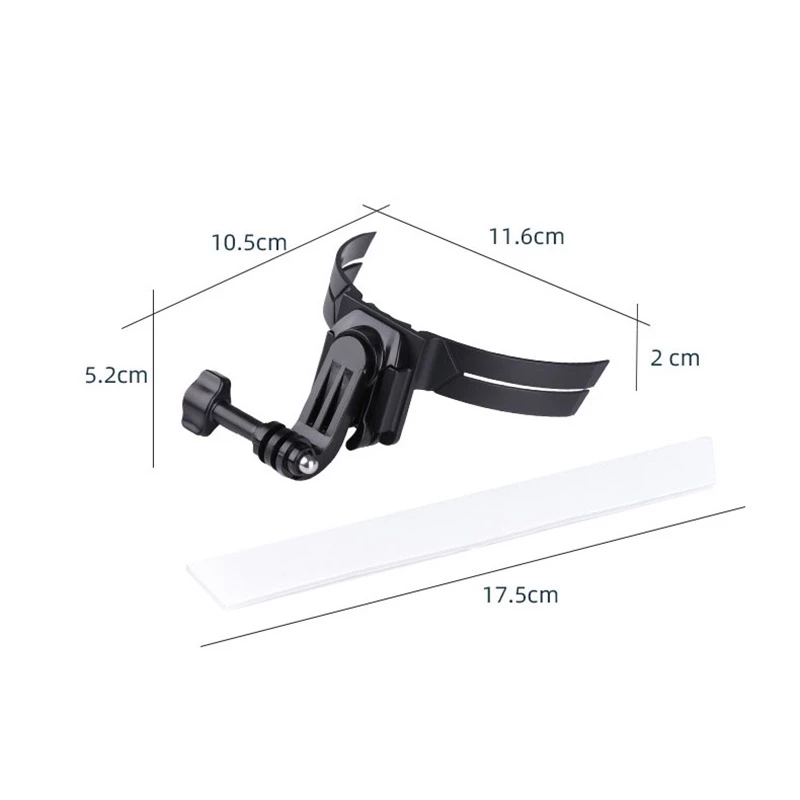 เมาท์ยึดกล้องติดหมวกกันน็อครถจักรยานยนต์ สีดํา สําหรับ GoPro Hero 11 Black 10 9 8 7 Yi DJI Action Camera thumbnail 10