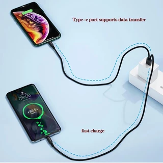 2 In 1 สายชาร์จ USB Type C แยก Y 6A ชาร์จเร็ว สําหรับอุปกรณ์ Type C สายชาร์จ