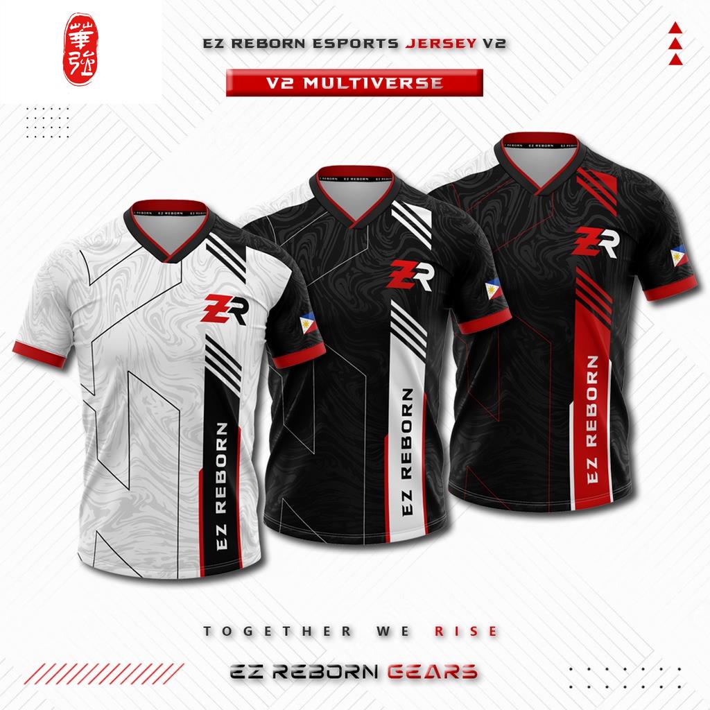 Esports Jersey Ph Custom Ml Jersey Codm Game Esport Free Nickname EZR Jersey V2, CUSTOMIZED Jersey (