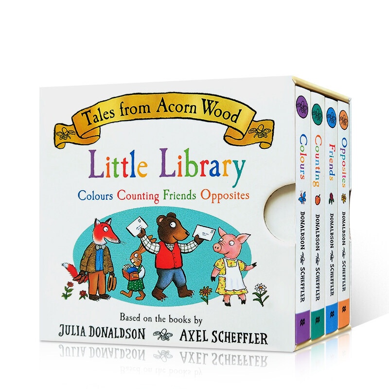 หนังสือกระดาน Tales From Acorn Wood Little Library โดย Julia Donaldson หนังสือภาษาอังกฤษต้นฉบับ
