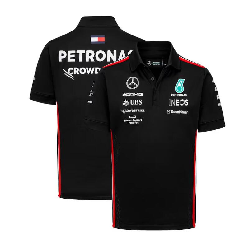 ใหม่ล่าสุด เสื้อโปโลแขนสั้น ลายทีมแข่งรถ F1 Mercedes AMG Petronas เหมาะกับฤดูร้อน สําหรับผู้ชาย และผู้หญิง 2023
