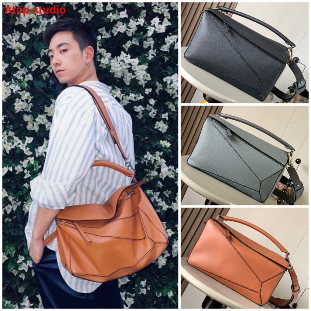 Pre order ราคา9300 Loewe โลเอเว่ 9025 Puzzle Shoulder Bags Leather กระเป๋าสะพายข้าง หนังวัว SZ36*23