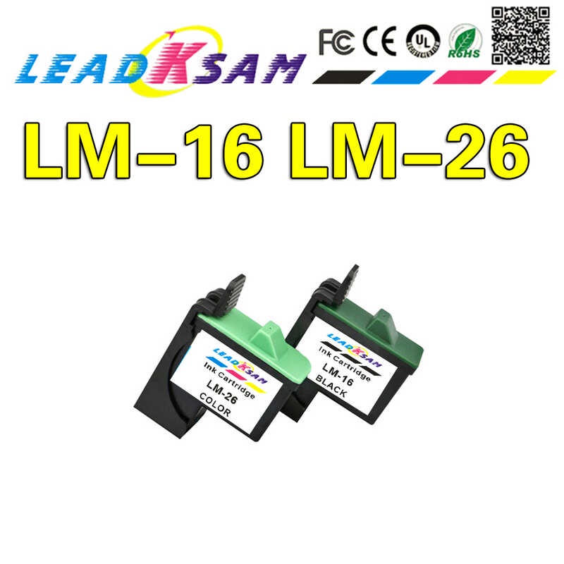 ตลับหมึก LM16 LM26 16 26 เข้ากันได้กับ Lexmark Z13 Z23 Z25 Z600 Z605 X1100 X1150 X1185 X1270 Z33