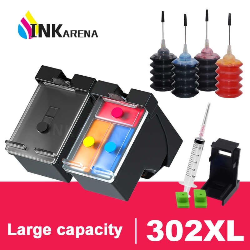 ตลับหมึก HP 302 XL ที่รองรับ HP 302 XL สำหรับ HP 302 Deskjet 1110 1112 2130 2135 1110 3630 3632