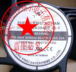 YY พัดลมระบายความร้อนไต้หวันของแท้ SK254AP-22-1 200-240V 0.25/0.030A