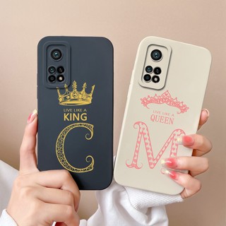 เคสโทรศัพท์มือถือ ซิลิโคน กันกระแทก ลายตัวอักษรมงกุฎ หรูหรา สําหรับ Xiaomi Mi 10T Pro 5G 10T 10 T 10T Pro