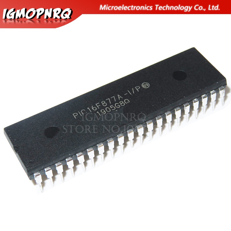 2pcs PIC16F877A-I/P PIC16F877A 16F877A DIP40 Enhanced Flash Microcontrollers ใหม่
