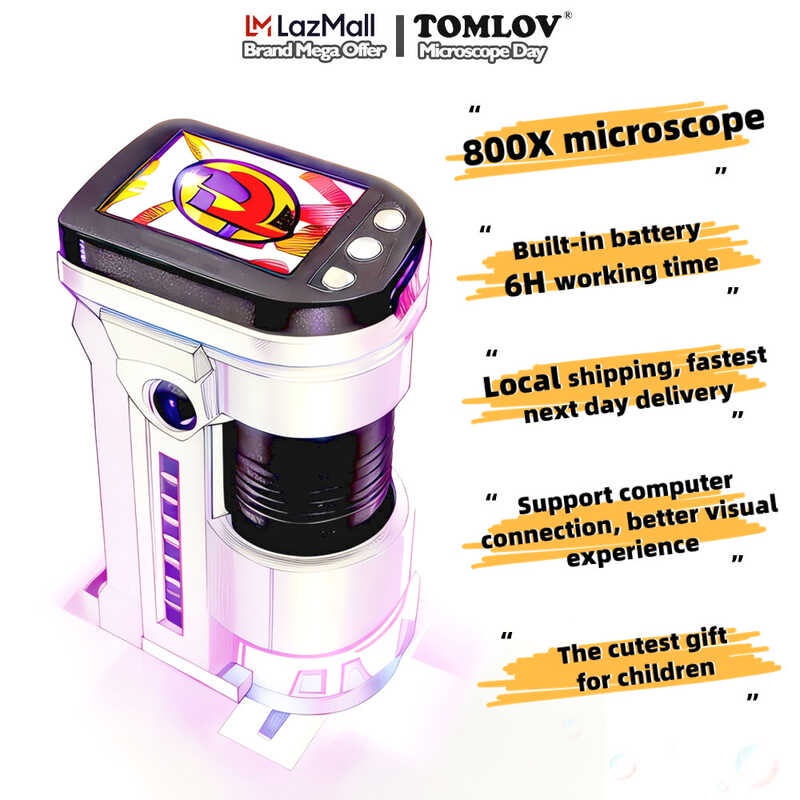 [การจัดส่งภายในประเทศ]Tomlov กล้องจุลทรรศน์ดิจิทัลมือถ