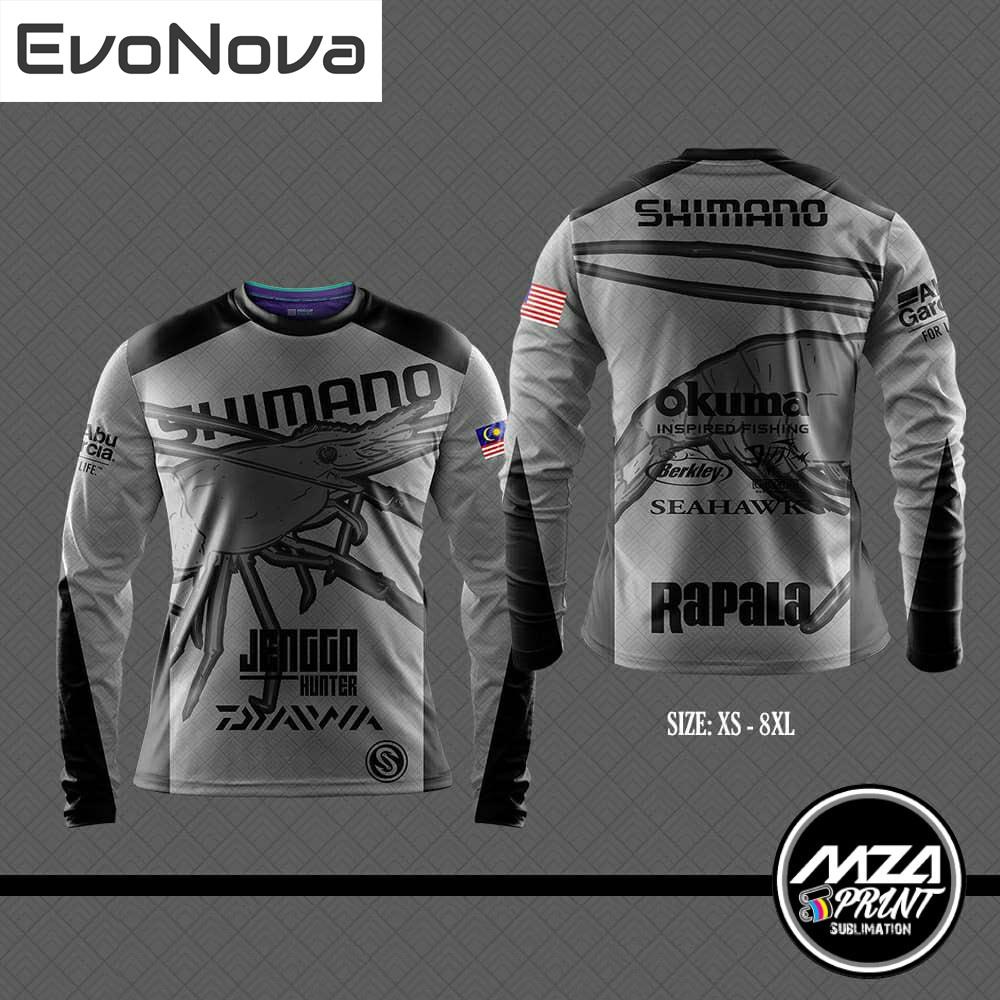 EvoNova เสื้อตกปลากุ้ง / JENGGO Special Edition | แก๊งค์ ถ่มน้ำลาย บีรู | Jenggo Hunter ชุดระเหิด