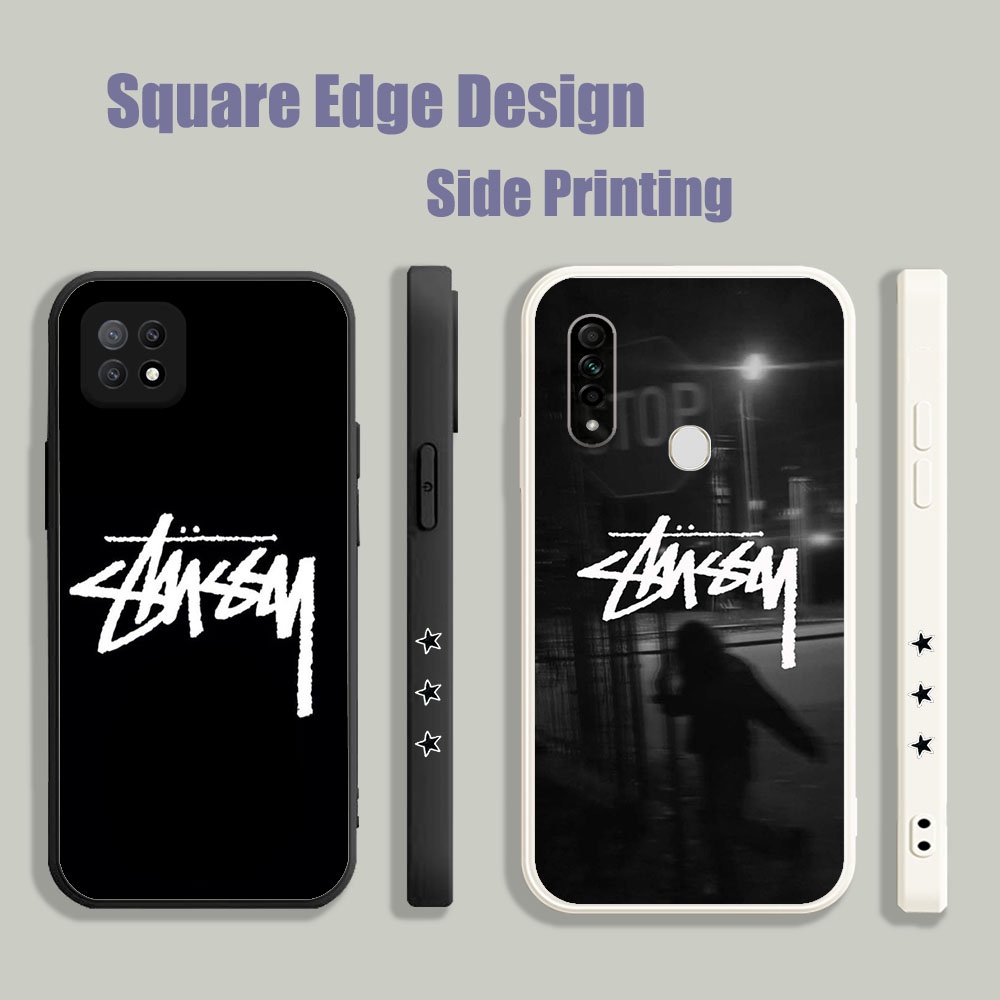 ปลอกสําหรับ OPPO A39 A57 Reno 5 7 8 A54 A54S A94 Stussy vintage streetwear โลโก้ IAB05 เคสโทรศัพท์สแ