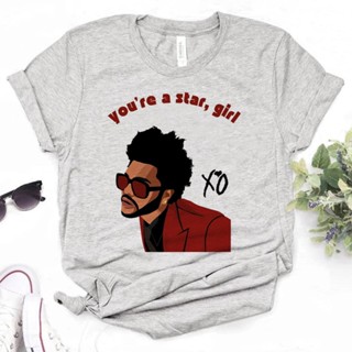 เสื้อยืด พิมพ์ลาย the Weeknd สไตล์ฮาราจูกุ แฟชั่นฤดูร้อน สําหรับผู้หญิง