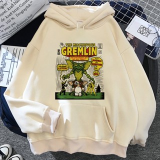 เสื้อกันหนาว เสื้อวอร์ม แบบสวมหัว พิมพ์ลายกราฟฟิค Monster Gremlins Gizmo สไตล์เรโทร สําหรับผู้หญิง 2023