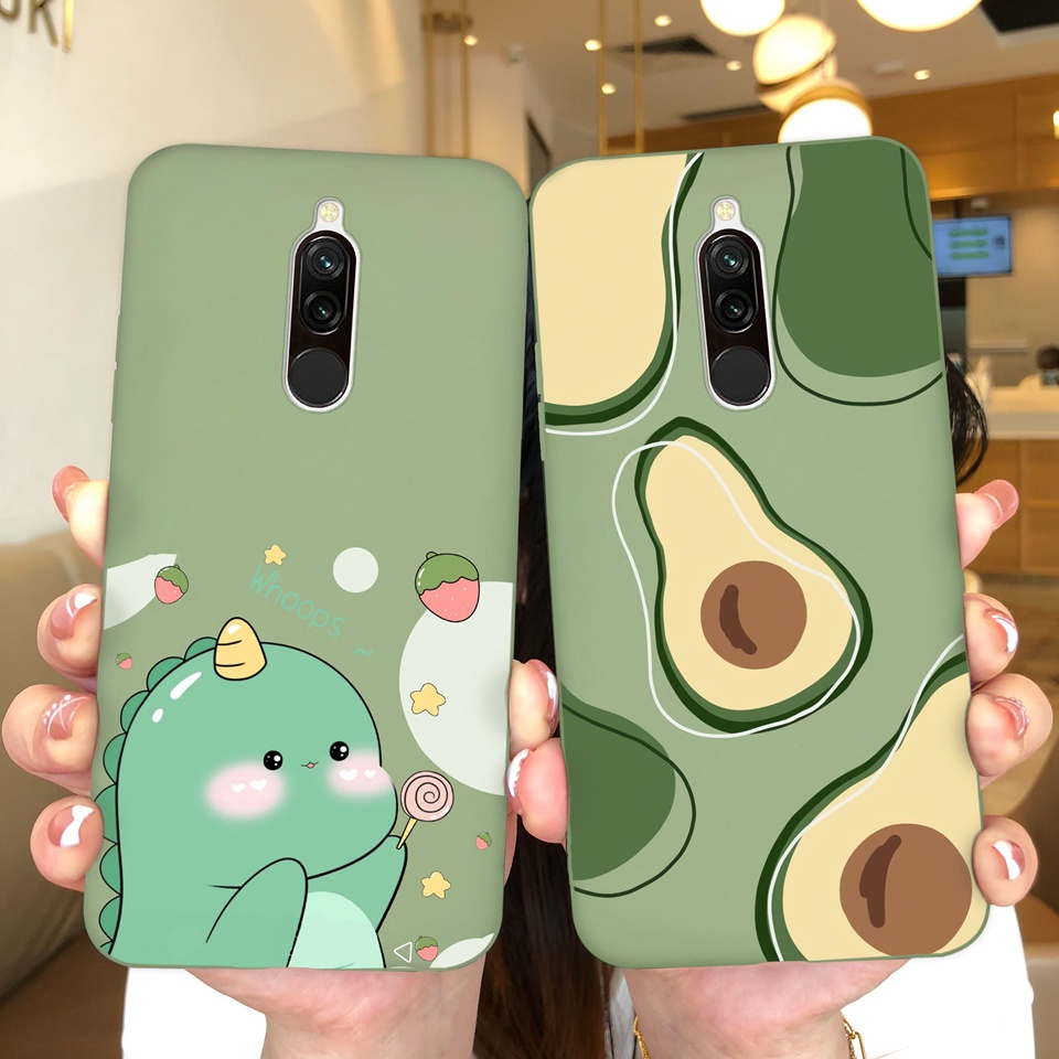 สําหรับ Xiaomi Redmi 8 8A 8A Dual 8A Pro เคสโทรศัพท์น่ารัก Avocado ซิลิโคนนุ่ม TPU ลื่น Antipaste กั