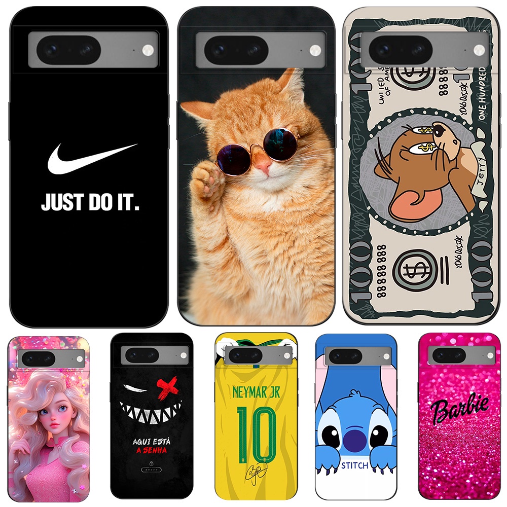 สําหรับ Google Pixel 7 สําหรับ Google Pixel 7 Pro Soft Case สีดํา tpu case ความงามน่ารัก