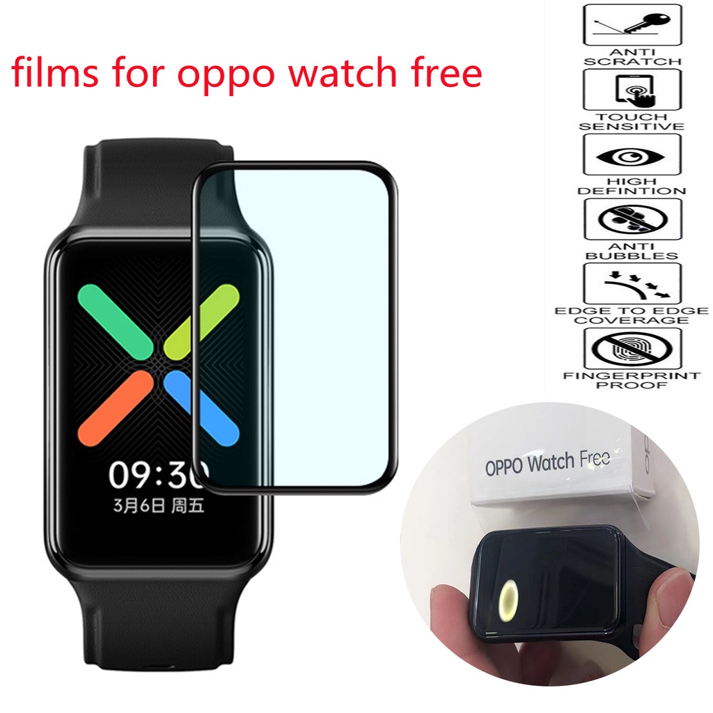 ฟิล์มกระจกนิรภัยกันรอยหน้าจอ 3D สําหรับ OPPO Band Band2 OPPO Watch free Watch 3 2 46 มม. 42 มม.