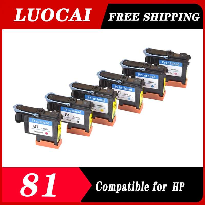 สำหรับ HP 81 หัวพิมพ์ เข้ากันได้กับ HP81 หัวพิมพ์ Designjet 5000 5000PC 5500 5500PS
