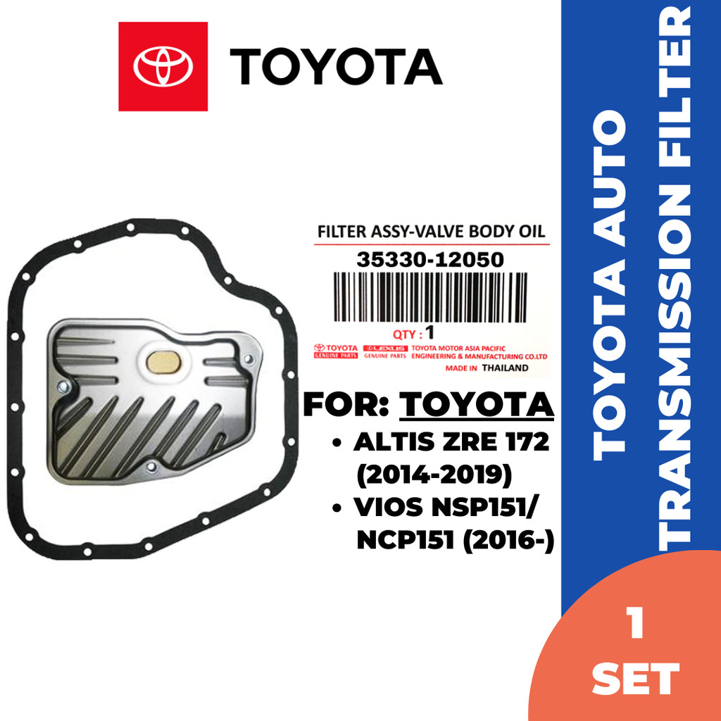 กรองเกียร์ออโต้ TOYOTA พร้อมปะเก็น สําหรับ Vios Ncp151/ Nsp151/ Altis Zre172 (35330-12050)