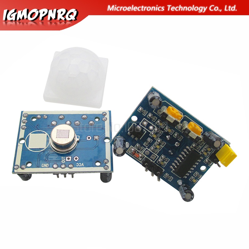 5 ชิ้น SR501 HC-SR501 ปรับ Pyroelectric อินฟราเรด PIR โมดูล Motion Sensor เครื่องตรวจจับโมดูล