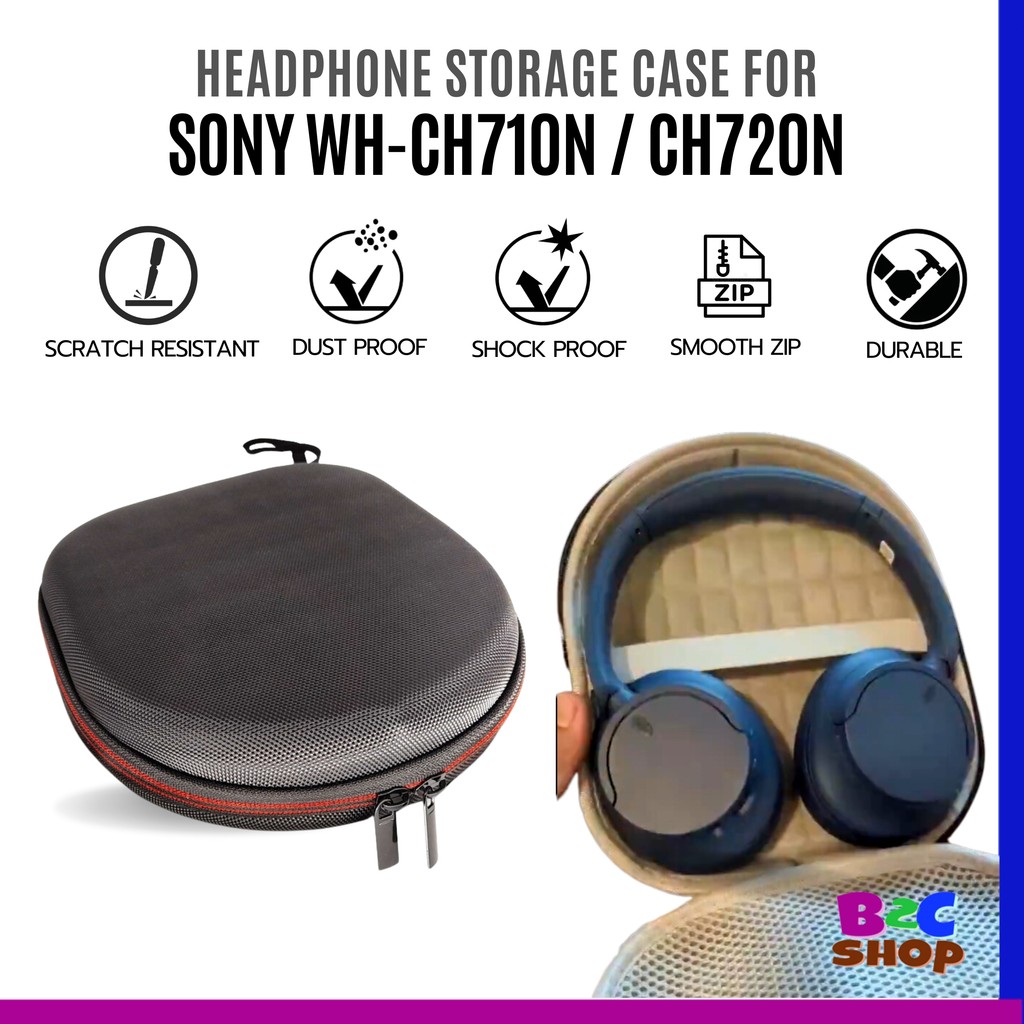 SONY WH-CH710N WH-CH720N กระเป๋าใส่หูฟังที่รองรับ